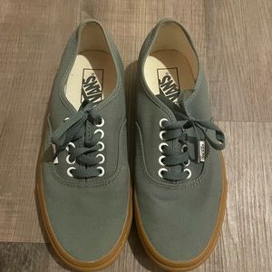 Women’s authentic green vans